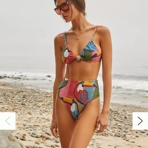 Anthropologie Farm Rio Bikini Set top Medium Bottom Small
